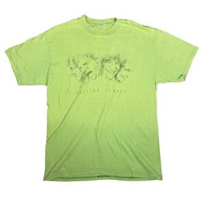 Vintage 1999 Rolling Stones No Security Tour T Shirt Mens Green